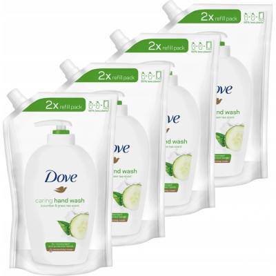 Dove tekuté mýdlo okurka a zelený čaj náhradní náplň 4 x 500 ml