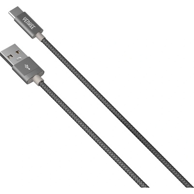 YENKEE Кабел Yenkee - 302 GY, USB-A/USB-C, 2 m, сив (2075100283)