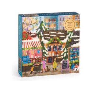 Joy Laforme Merry Market 1000 Piece Foil Puzzle in a Square Box (2024)