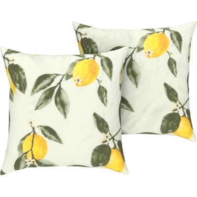 LIVARNO home Renforcé 2 ks citronová/zelená 50 x 60 cm – Zboží Dáma