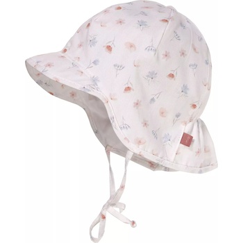 Maximo Лятна защитна шапка Maximo - Бяла, розови цветчета, UPF50+, размер 45, 9-12 м (55500149000)