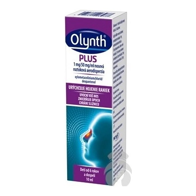 Olynth Plus 1 mg/50 mg/ml nosová roztoková aerodisperzia aer.nao. 1 x 10 ml
