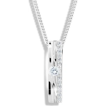 Modesi Trblietavý náhrdelník so zirkónmi M46022
