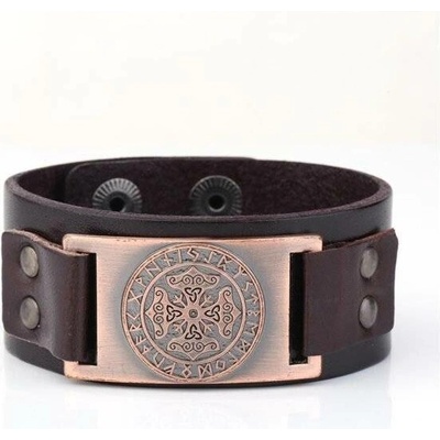 Lodestar Vintage široký hladký náramek Keltský uzel Měděný 2209090952571969s3