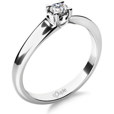 Couple zásnubní prsten Izzie bílé zlato se zirkonem 585 68 1 4252.1B00.0.52.001
