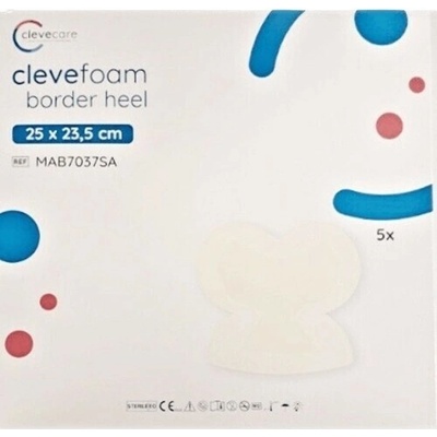 Zhende Medical Co., Ltd. clevefoam border heel 25x23,5cm, nepřilnavé krytí z polyuretanové pěny s