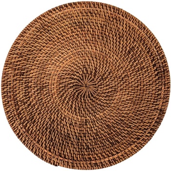 Tiseco Home Studio Кафява подложка от ратан, ø 36 cm - Tiseco Home Studio (9389BR/DARK)
