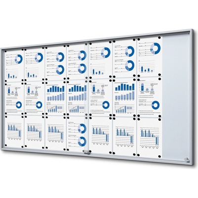 Jansen Display Interiérová vitrína 24 x A4 1781 x 948 mm
