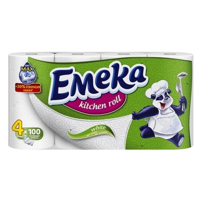 Emeka Емека кухненска ролка 4бр бяла (72328828-22)