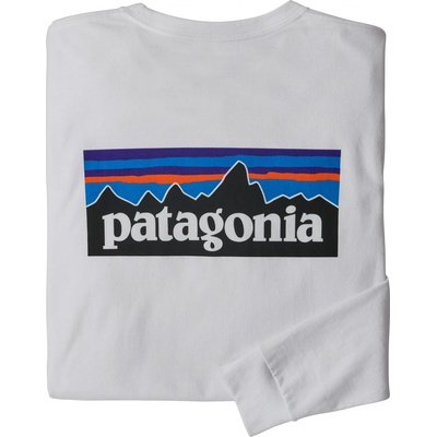 Patagonia Мъжка блуза с дълъг ръкав Patagonia L/S P-6 Logo Responsibili-Tee Longsleeve - White - размер XS (016-7132-0611)