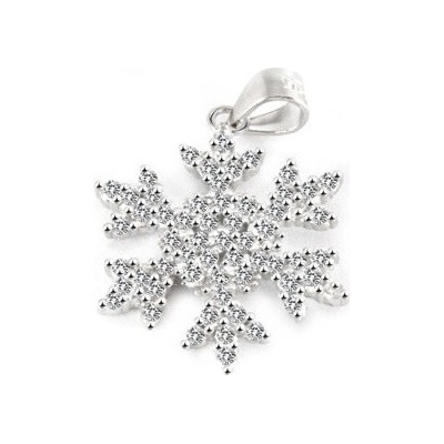Beneto Designový stříbrný přívěsek Vločka AGH680