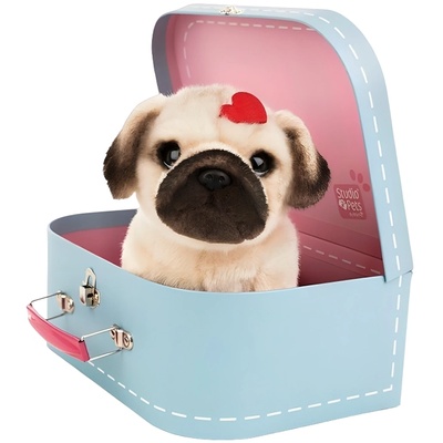 Studio Pets Плюшена играчка Studio Pets - Мопс Снъгъл, с аксесоари (6203)