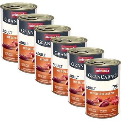 Animonda GranCarno Original Adult vepřová a drůbeží Hearts 6 x 400 g