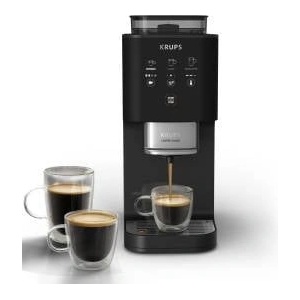 Krups Coffee Crush Extra Coffee Machine, only 15 cm wide, Black - SA4028E0 Електрически кани