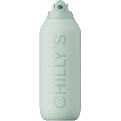 Chilly's Bottles jemná zelená edícia Series 2 Flip 500 ml