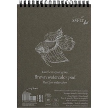 SM-LT art Skicák Watercolor pad brown 280g/m2 35 listů A4