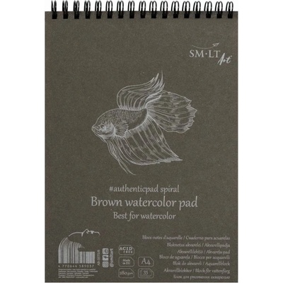 SM-LT art Skicák Watercolor pad brown 280g/m2 35 listů A4 – Zboží Dáma