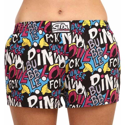 Styx Dámske trenky art klasická guma Pink Bubble (K1058)