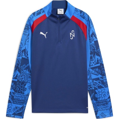 Puma Neymar Jr Playmaker 1/4 Zip Jr tmavo modrá