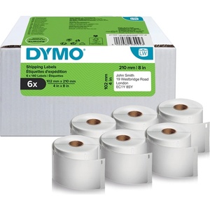 DYMO Етикети Dymo LabelWriter 102 мм x 210 мм DHL 6 ролки по 140 етикета бр (2177565)