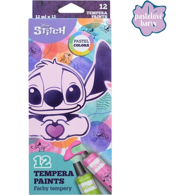 Colorino Pastel temperové barvy pastel 12 barev