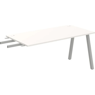 OFFICE PRO s.r.o. HOBIS prídavný stôl do uhla - US A 1600 RU, hĺbka 80 cm, biela