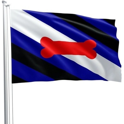 Puppy Play Pride Fetish Flag vlajka hrdosti vyznavačů puppy her 90 x 150 cm