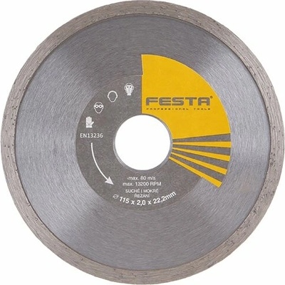 kotúč diamantový 115mm FESTA plný