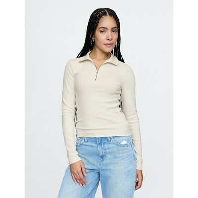 GAP Пуловер с цип GAP GAP | Bezhov | ЖЕНИ | XL