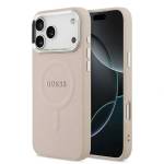 GUESS Калъф Guess PU Saffiano, съвместим с Magsafe Case за iPhone 18 Pro, розов