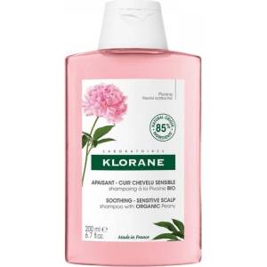 KLORANE Шампоан за чувствителен скалп, Klorane Peony Shampoo Sensitive-Irritated Scalp 200 ml