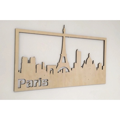 MAJADESIGN Dřevěný obraz - PARIS
