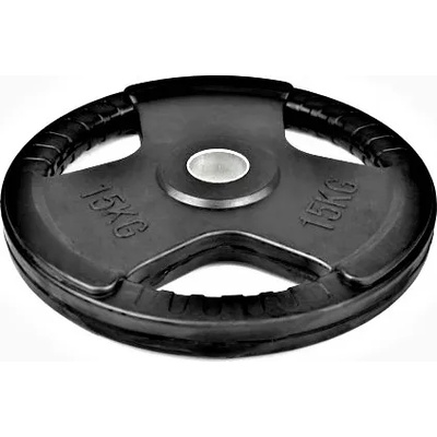 BodyFlex Гумиран диск Bodyflex Ф50, 15 кг, със захват