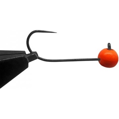 Jigovky.cz jigové hlavičky Wolframové HD Barbless Orange vel.2 0,9g 5 ks