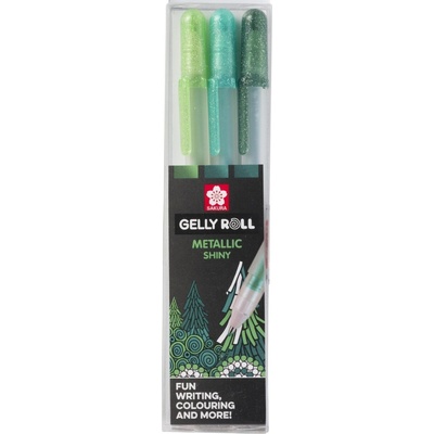 Sakura poxpgbmet3b Sada 3 Gelových per Gelly Roll Metallic Tématická sada Les