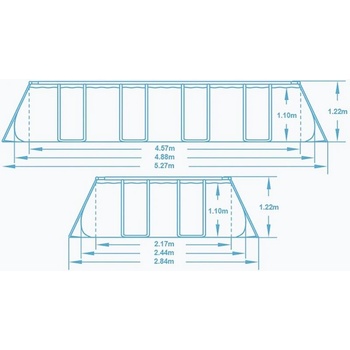 Image 1 of Bestway Power Steel 488x244x122 cm (56671/FFA 635)