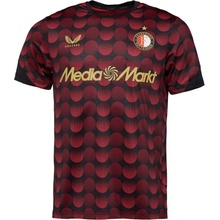 Castore Feyenoord home pre match SS TEE vínová čierna zlatá