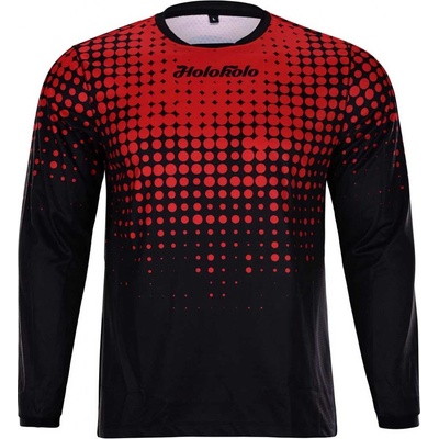 Holokolo s dlhým rukávom INFRARED MTB LONG červená/čierna