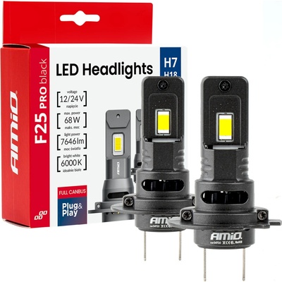 Séria F25 PRO BLACK - CANBUS - H7 - 68W - 12V / 24V