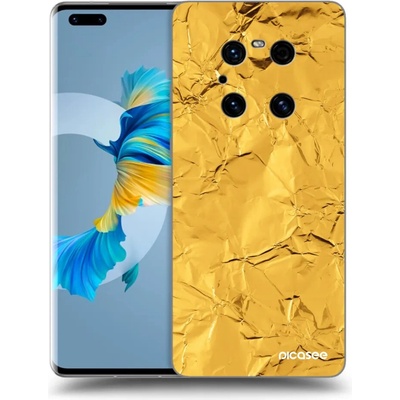 Púzdro Picasee silikónové Huawei Mate 40 Pro - Gold čiré