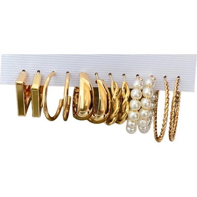 HARAHU Комплект обеци za-27460 - Златна kp27460 (za-27460)