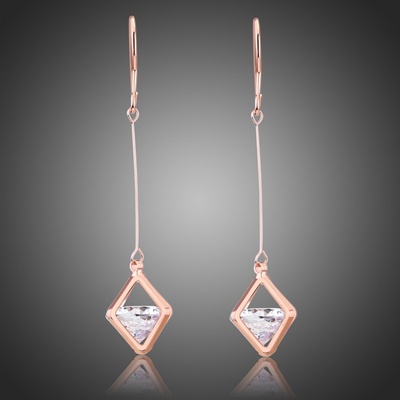 Victoria Filippi náušnice Swarovski Elements Ferrera E0326 Bílá/čirá