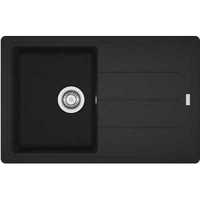 Franke Гранитна мивка Maris Boston, 780×500, реверсивен отцедник, цвят Onyx (114.0275.938)