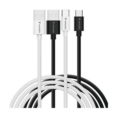 Verbatim 32393 USB USB A samec - USB C samec, 18W 1m černo-bílý