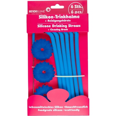 Kochblume Brčka set na pití 6 ks modrá