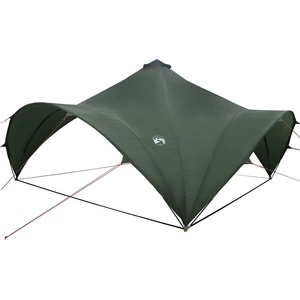 vidaXL Парти шатър Военнозелен 500 x 500 x 352 cm Полиестер и стомана (42028610) Палатка
