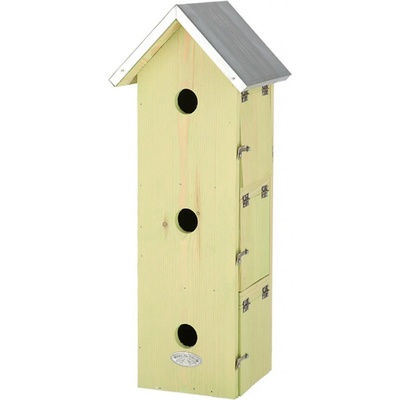 Esschert Design Vtáčia búdka Simi 50,5 x 20 x 18 cm drevo kov hnedá