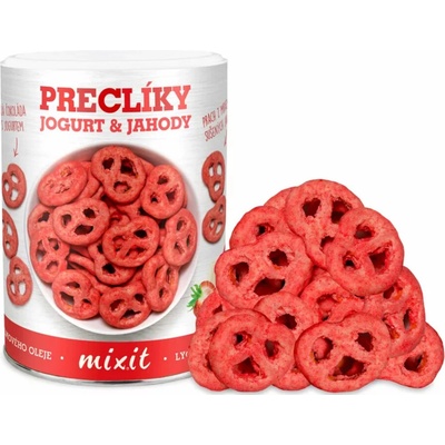 Mixit preclíky Jogurtová čokoláda s jahodami 250 g