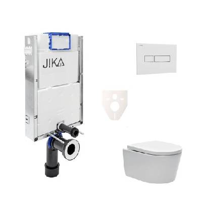 Cenově zvýhodněný závěsný WC set Jika k zazdění + WC SAT Brevis SIKOJW1