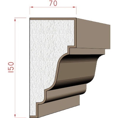 Dekora-Stuck Parapet 150x70mm 312000